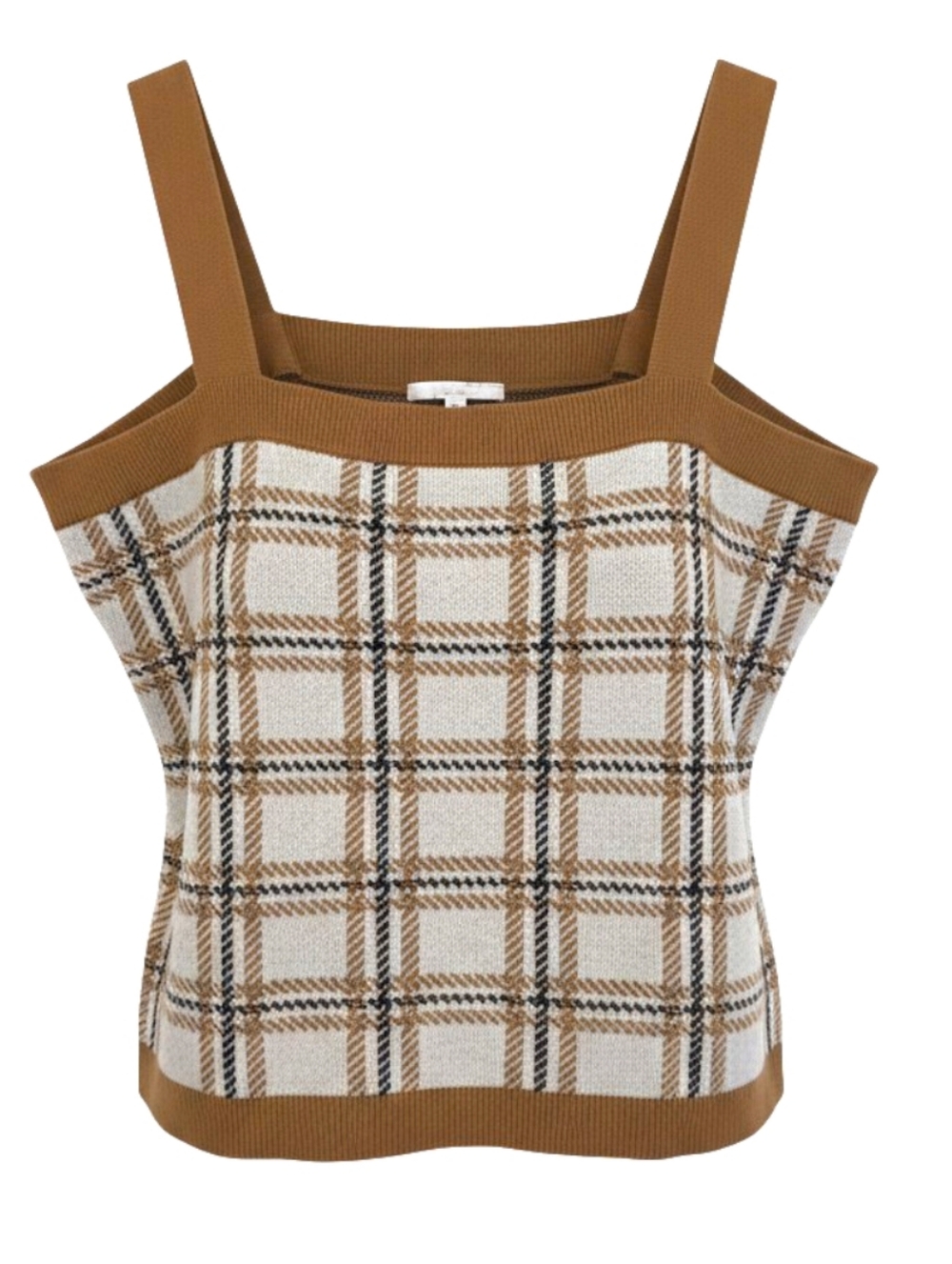 LOFT Heritage Check Cotton Sweater Tank | Size Large | EUC